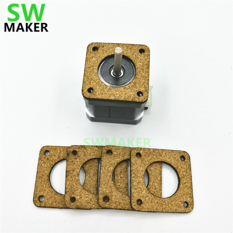 Nema 17 Stepper - Amortiguadores de corcho antivibración de 3mm,