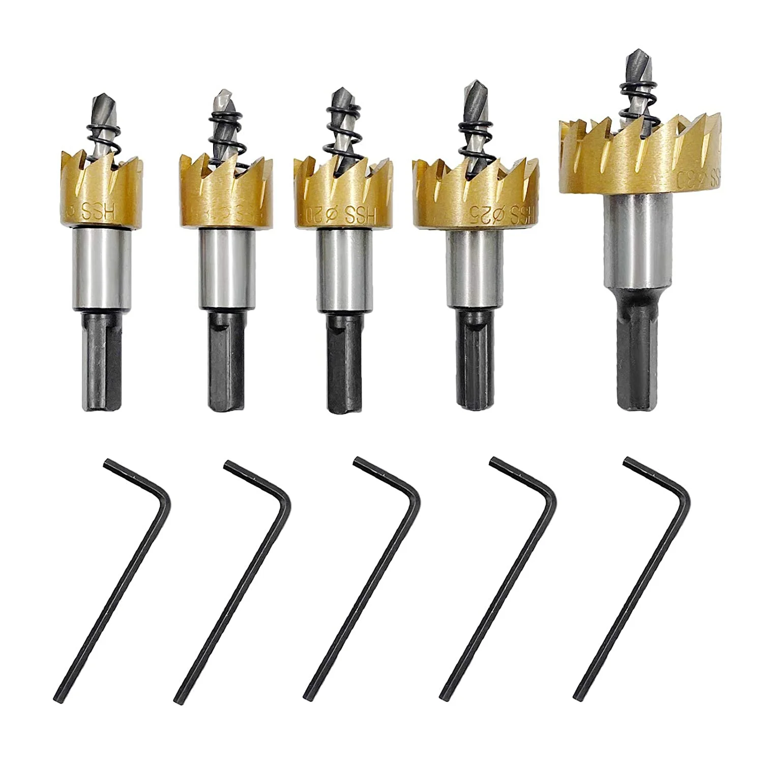 Drill Bit Set - Juego de 5 Brocas de Sierra