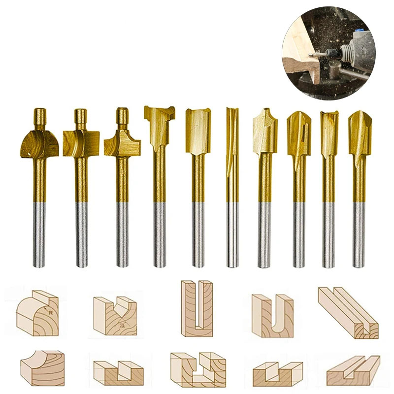 Broca de fresado HSS para carp - End Mill Set reseña y precio