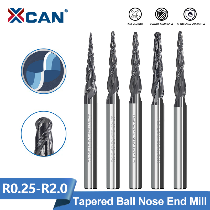 XCAN-Fresa de extremo cónico d - End Mill Set reseña y precio