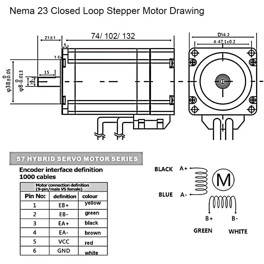 Kit de 1/2/3/4/5 ejes Nema23 M - Nema23 Stepper reseña y precio