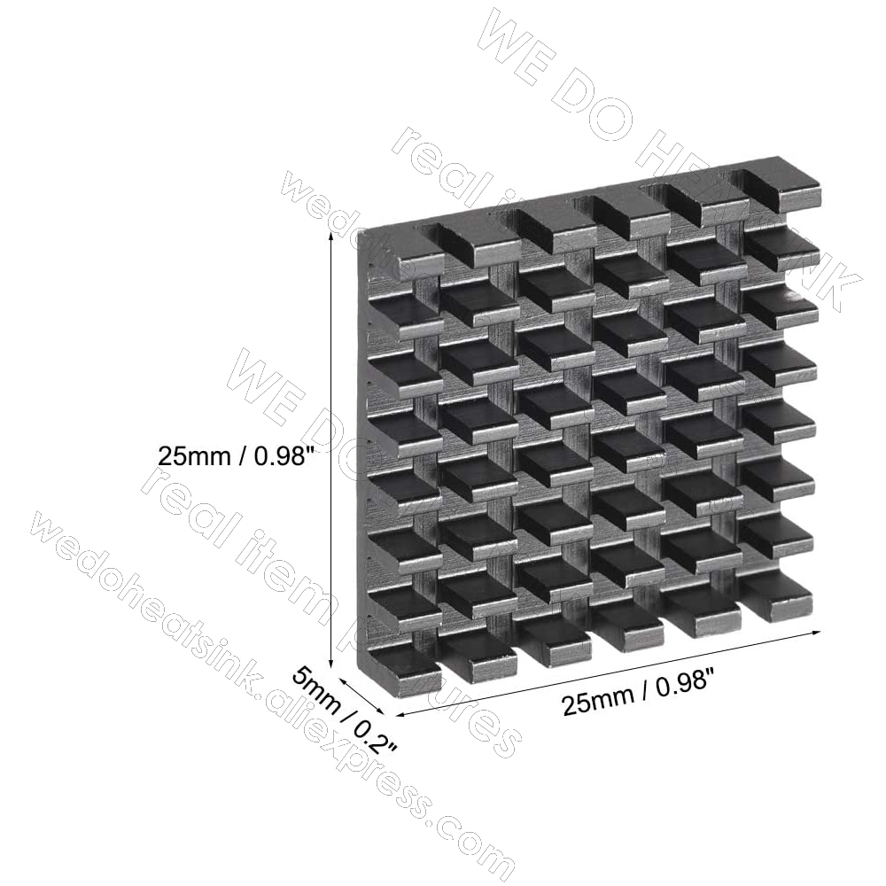 Disipador de Calor Negro de 25 - Aluminium Extrusion reseña y precio