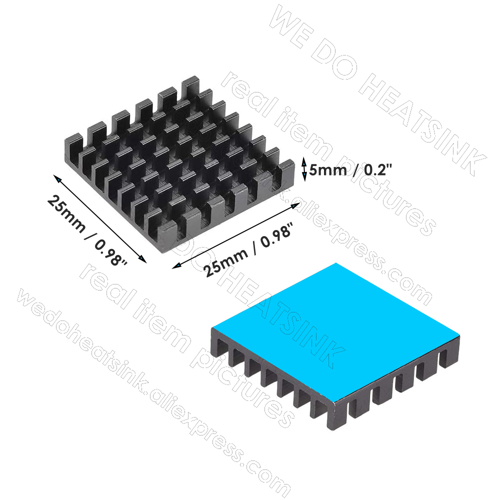Disipador de Calor Negro de 25 - Aluminium Extrusion reseña y precio