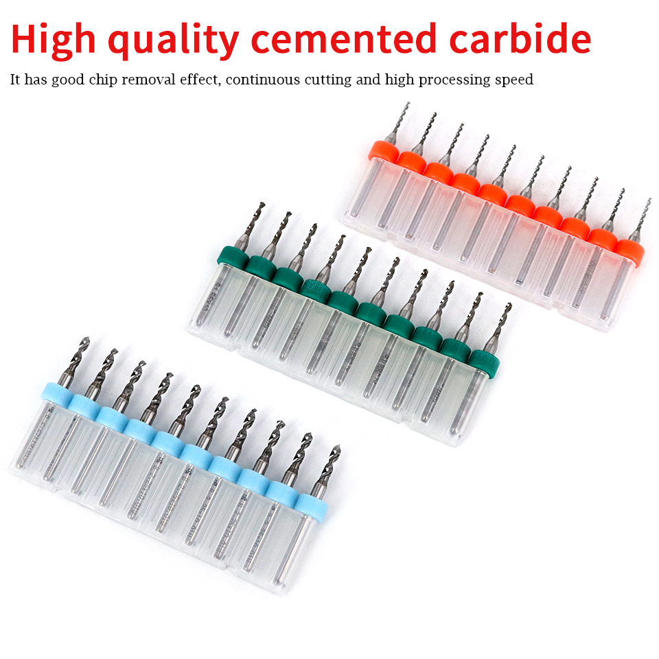 Juego de brocas PCB de 10 piez - End Mill Set reseña y precio