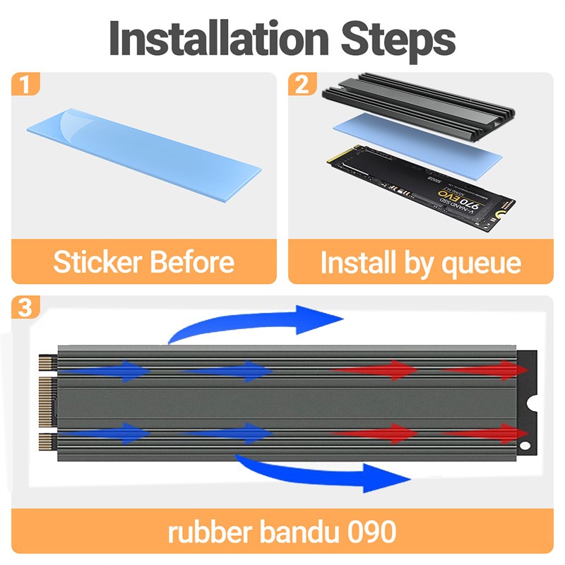 Disipador de calor M.2 SSD, ra - Aluminium Extrusion reseña y precio